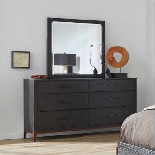 Waterfall Dresser & Mirror