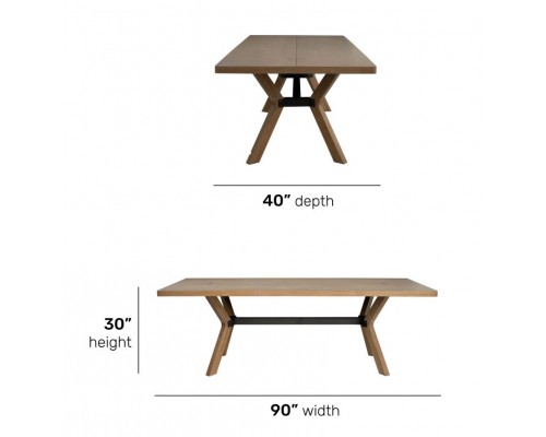 Millwork Rectangular Dining Table