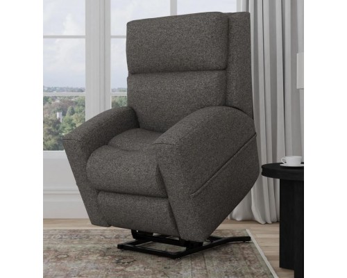 Score Fabric Power Lift Recliner with Power Headrest & Lumbar