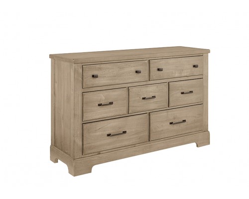 Cool Rustic Clear Maple DRESSER - 7 DRAWER