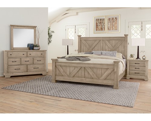 Cool Rustic Clear Maple CHEST - 5 DRAWER