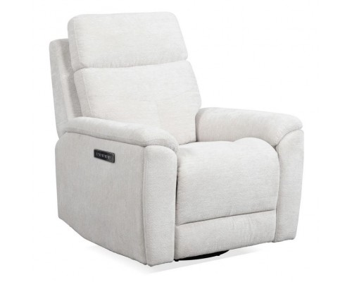 Refined Pearl Perfect Match Power Swivel Gliding Recliner with Power Headrest & Lumbar