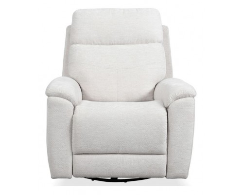 Refined Pearl Perfect Match Power Swivel Gliding Recliner with Power Headrest & Lumbar