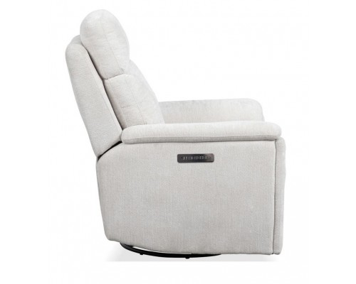 Refined Pearl Perfect Match Power Swivel Gliding Recliner with Power Headrest & Lumbar