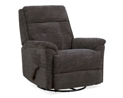 Sophisticated Steel Perfect Match Swivel Gliding Recliner