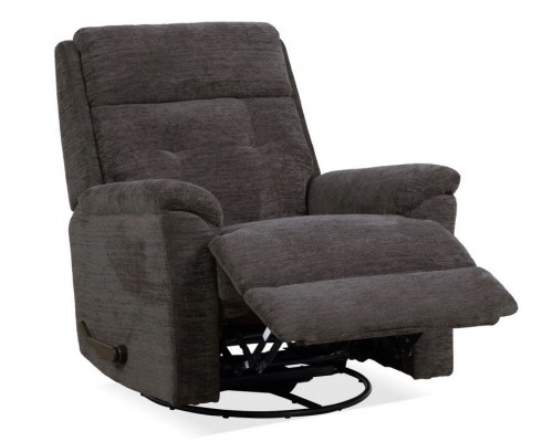 Sophisticated Steel Perfect Match Swivel Gliding Recliner