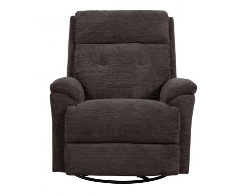 Sophisticated Steel Perfect Match Power Swivel Gliding Recliner with Power Headrest & Lumbar