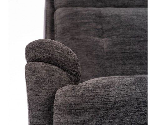 Sophisticated Steel Perfect Match Power Swivel Gliding Recliner with Power Headrest & Lumbar