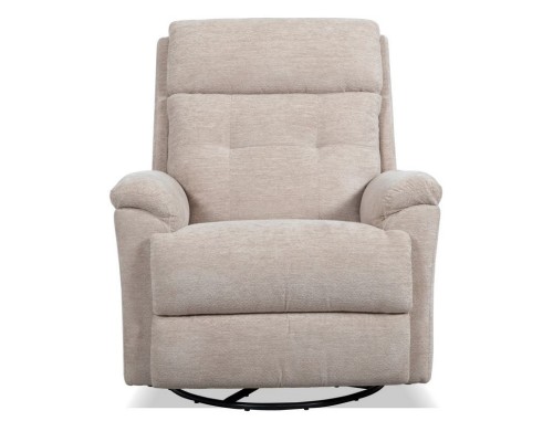 Sophisticated Oat Perfect Match Power Swivel Gliding Recliner with Power Headrest & Lumbar
