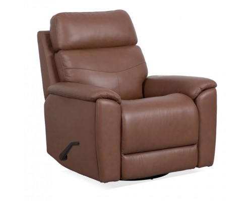 Refined Hickory Perfect Match Swivel Gliding Recliner