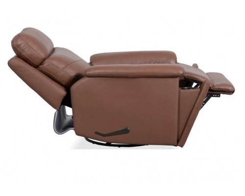 Refined Hickory Perfect Match Swivel Gliding Recliner