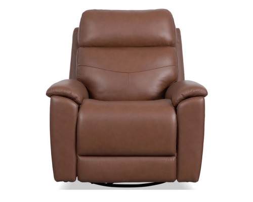 Refined Hickory Perfect Match Power Swivel Gliding Recliner with Power Headrest & Lumbar