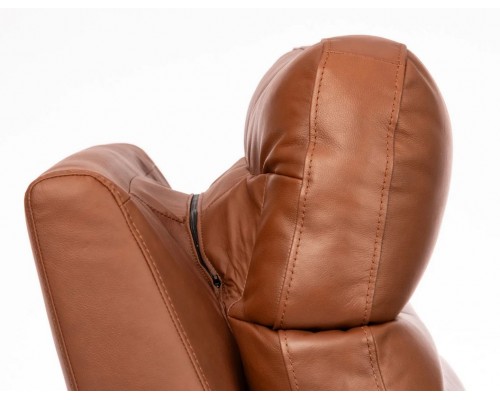 Refined Hickory Perfect Match Power Swivel Gliding Recliner with Power Headrest & Lumbar