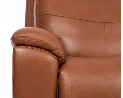 Refined Hickory Perfect Match Power Swivel Gliding Recliner with Power Headrest & Lumbar