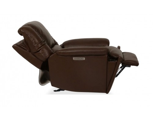Plush Tavern Brown Perfect Match Power Gliding Recliner with Power Headrest & Lumbar