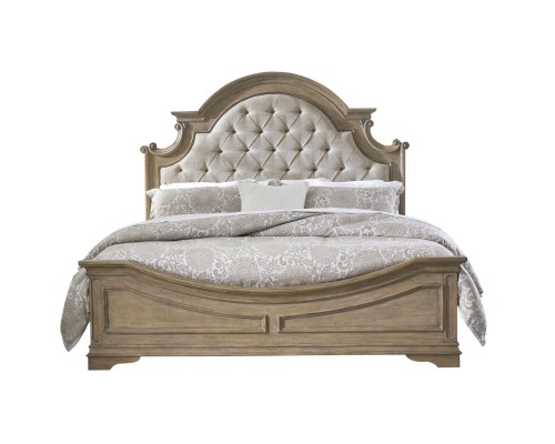Magnolia Manor Bisque Queen Upholstered Bed