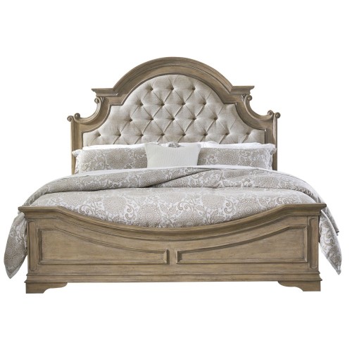 Magnolia Manor Bisque Queen Upholstered Bed