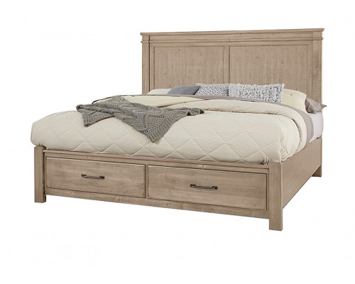 Cool Rustic Clear Maple Mansion Bed 