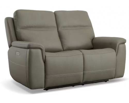 Sawyer Power Reclining Loveseat with Power Headrests and Lumbar Taupe