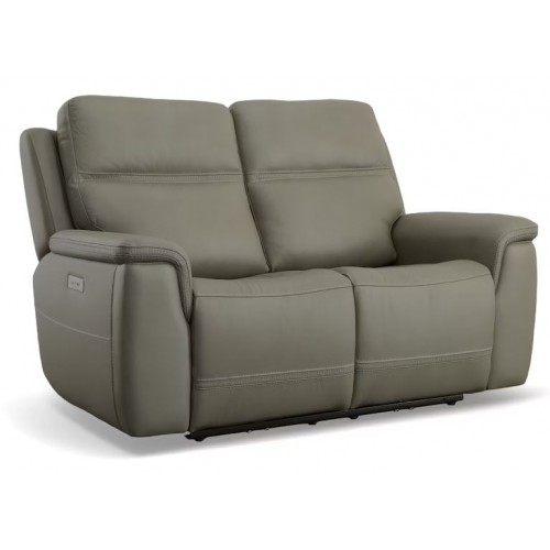 Sawyer Power Reclining Loveseat with Power Headrests and Lumbar Taupe