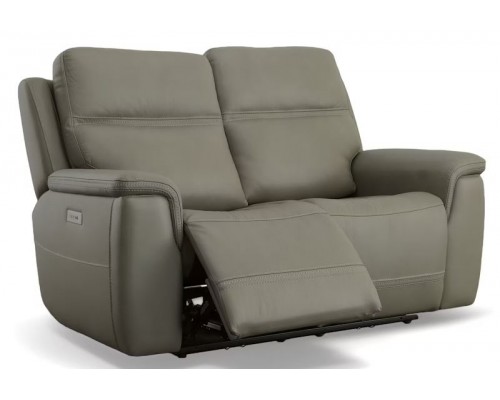 Sawyer Power Reclining Loveseat with Power Headrests and Lumbar Taupe
