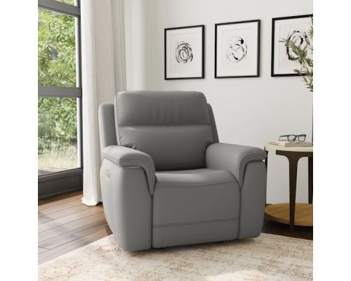 Sawyer Power Recliner with Power Headrest and Lumbar Taupe