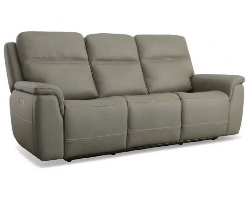 Sawyer Power Reclining Sofa with Power Headrests and Lumbar Taupe