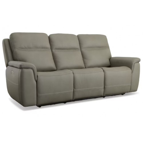 Sawyer Power Reclining Sofa with Power Headrests and Lumbar Taupe