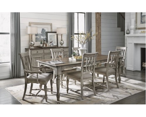 PLYMOUTH RECTANGULAR DINING TABLE & 6 CHAIRS