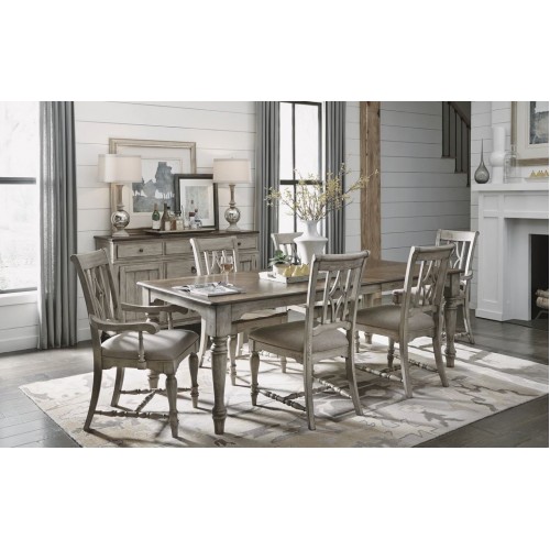 PLYMOUTH RECTANGULAR DINING TABLE & 6 CHAIRS